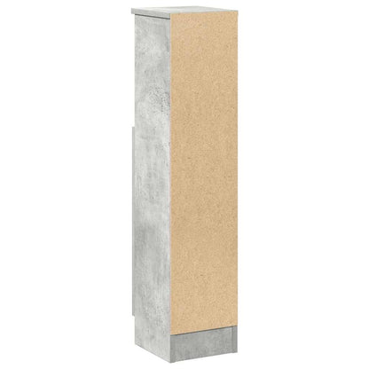 vidaXL Bathroom Cabinet with Roll Holder Concrete Grey 20.5x22x90 cm