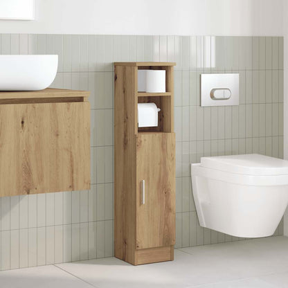 vidaXL Bathroom Cabinet | Artisan oak | Engineered wood | Slim