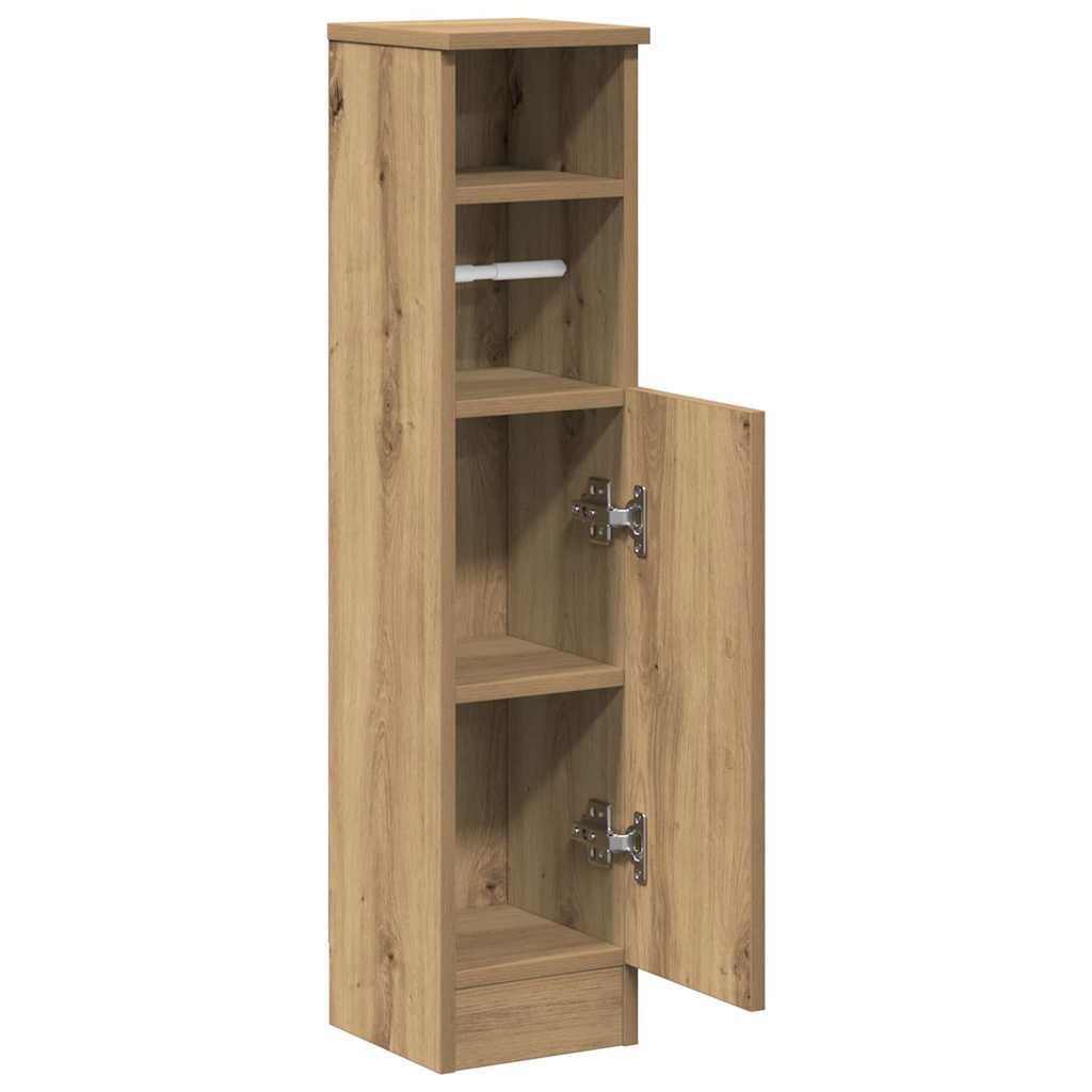 vidaXL Bathroom Cabinet | Artisan oak | Engineered wood | Slim