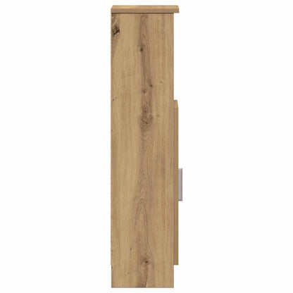 vidaXL Bathroom Cabinet | Artisan oak | Engineered wood | Slim