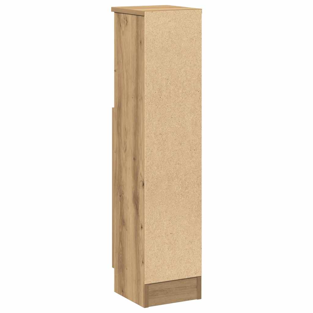 vidaXL Bathroom Cabinet | Artisan oak | Engineered wood | Slim