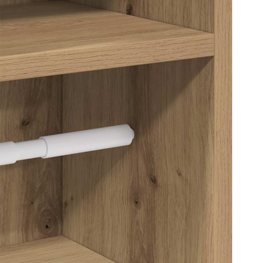 vidaXL Bathroom Cabinet | Artisan oak | Engineered wood | Slim