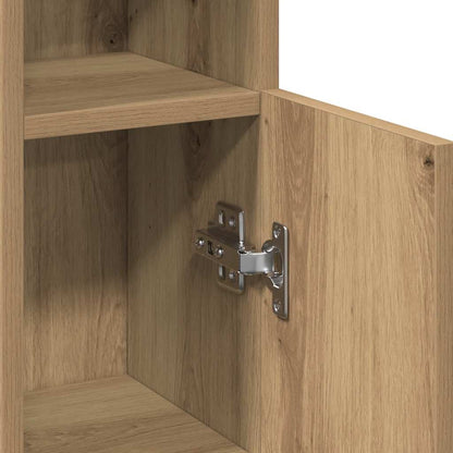 vidaXL Bathroom Cabinet | Artisan oak | Engineered wood | Slim