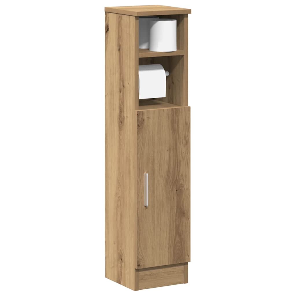vidaXL Bathroom Cabinet | Artisan oak | Engineered wood | Slim
