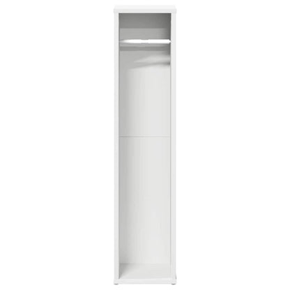 vidaXL Bathroom Cabinet with Roll Holder White 20.5x20x90 cm