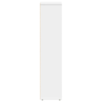 vidaXL Bathroom Cabinet with Roll Holder White 20.5x20x90 cm
