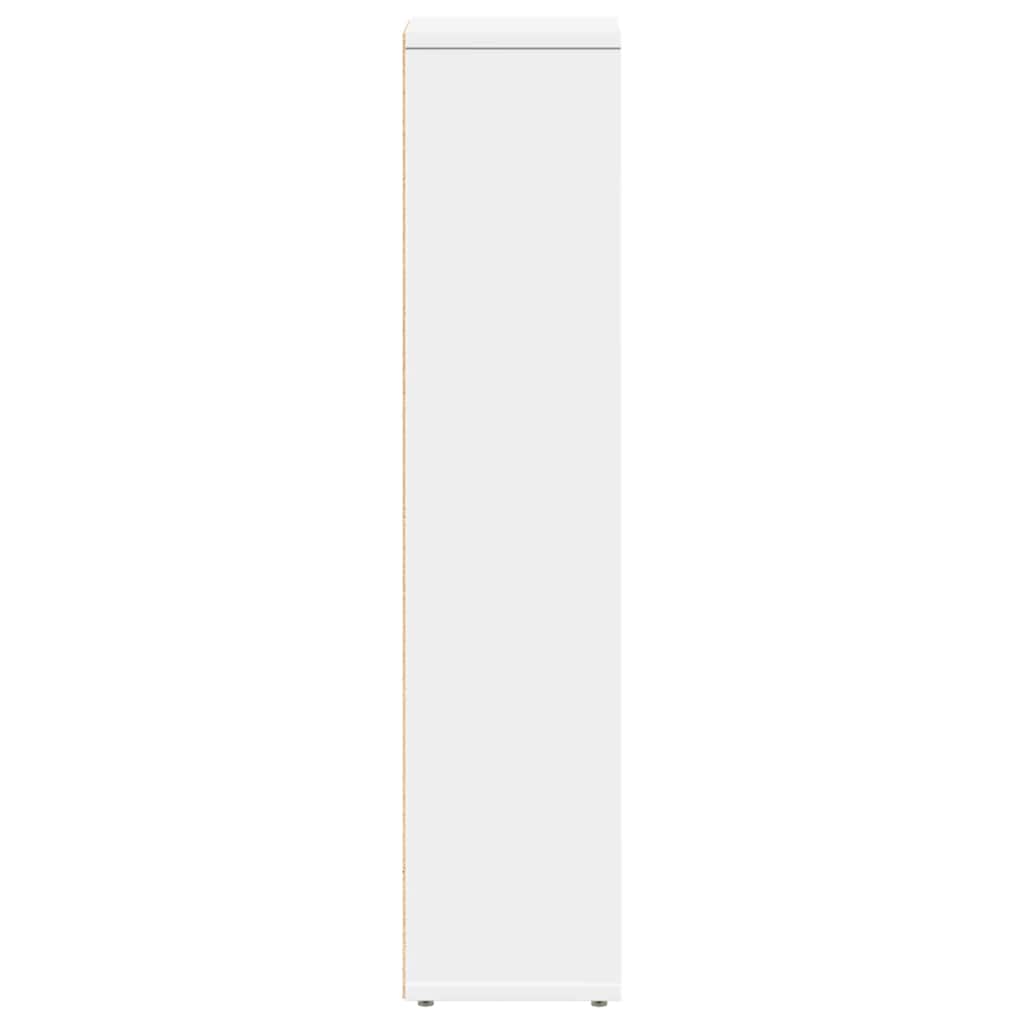 vidaXL Bathroom Cabinet with Roll Holder White 20.5x20x90 cm