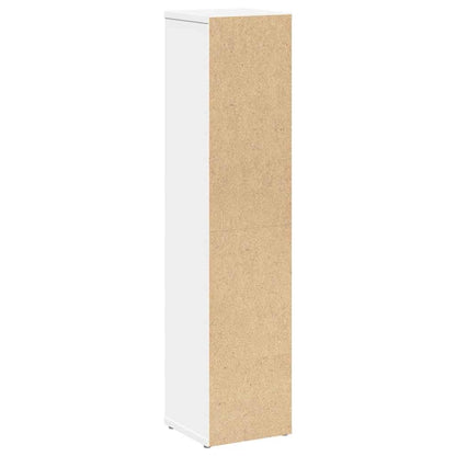 vidaXL Bathroom Cabinet with Roll Holder White 20.5x20x90 cm
