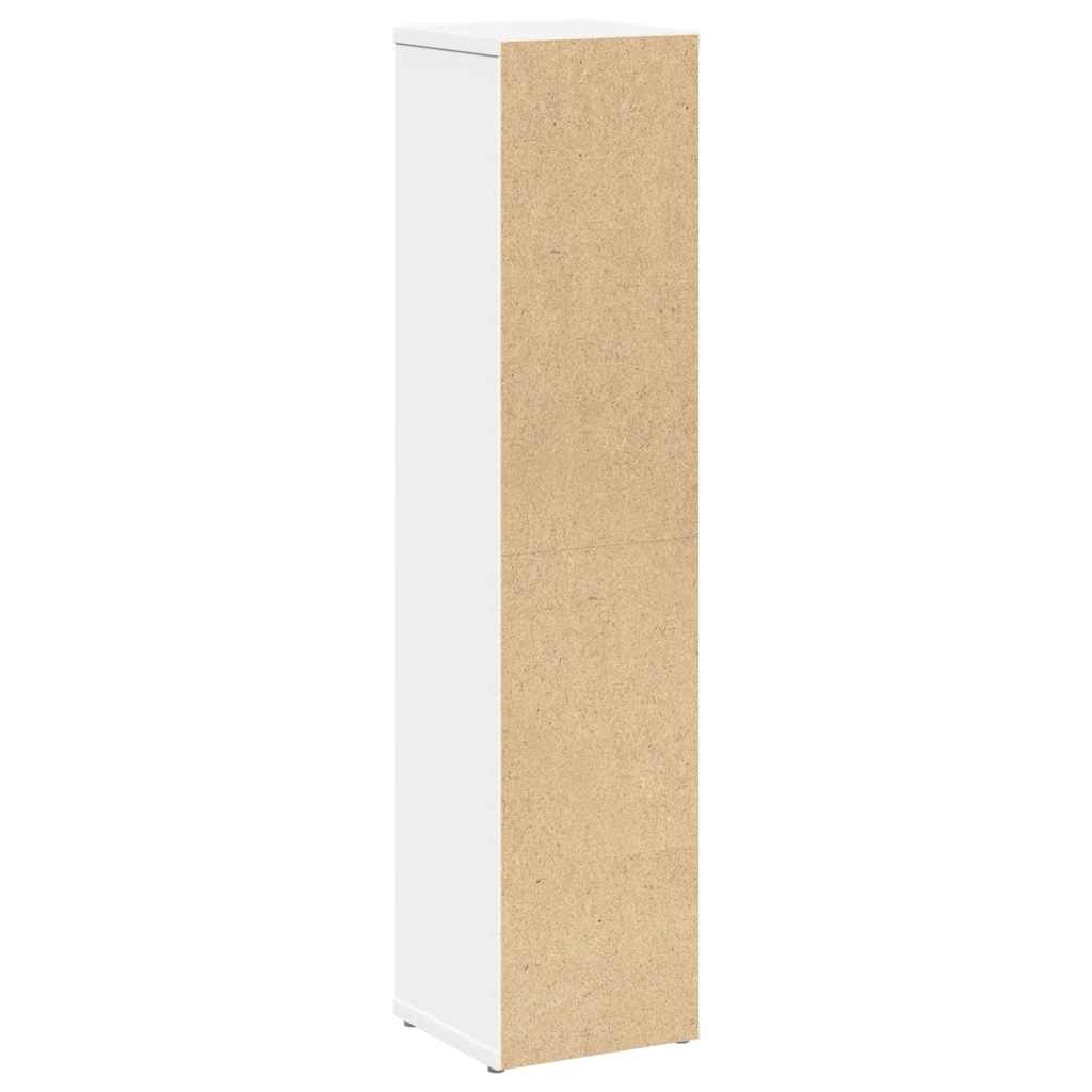 vidaXL Bathroom Cabinet with Roll Holder White 20.5x20x90 cm