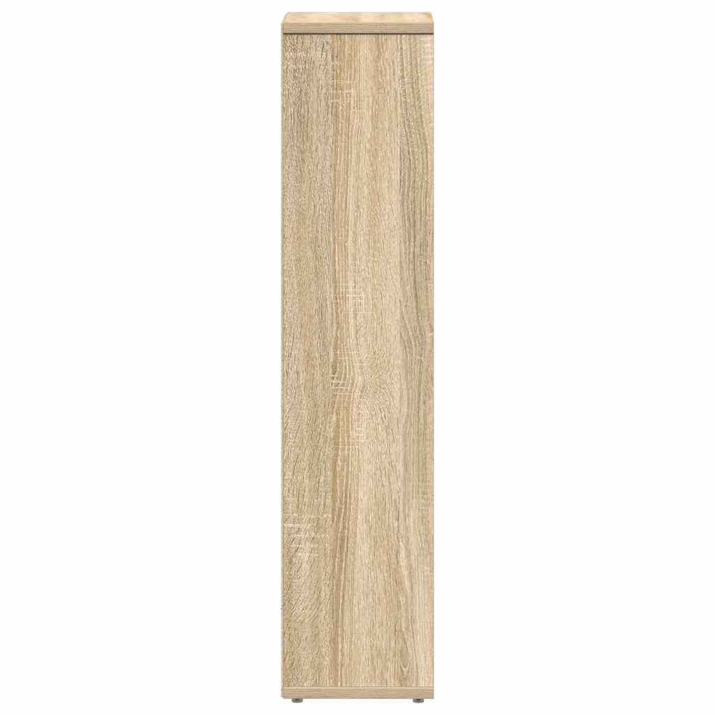 vidaXL Bathroom Cabinet with Roll Holder Sonoma Oak 20.5x20x90 cm