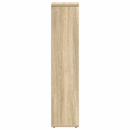 vidaXL Bathroom Cabinet with Roll Holder Sonoma Oak 20.5x20x90 cm