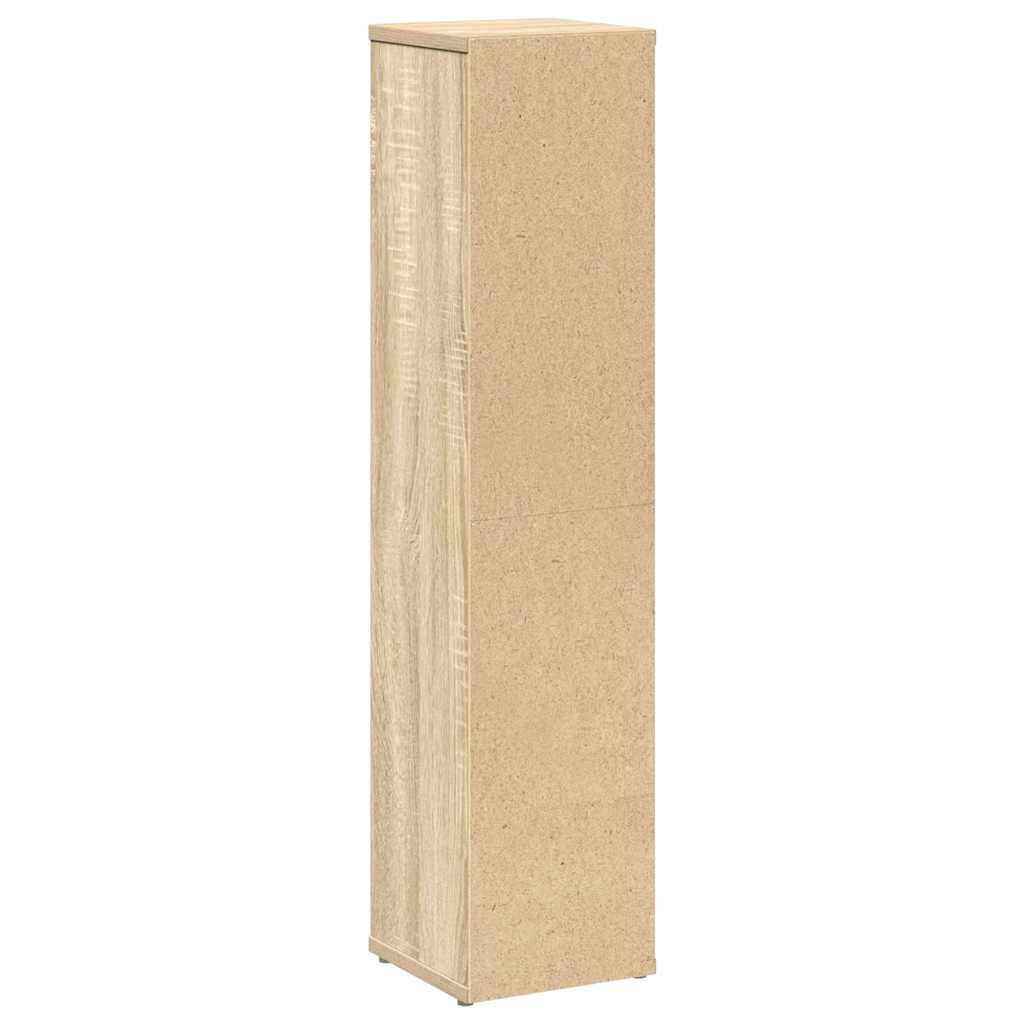 vidaXL Bathroom Cabinet with Roll Holder Sonoma Oak 20.5x20x90 cm