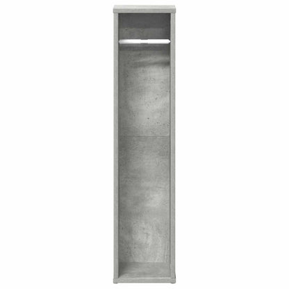 vidaXL Bathroom Cabinet with Roll Holder Concrete Grey 20.5x20x90 cm