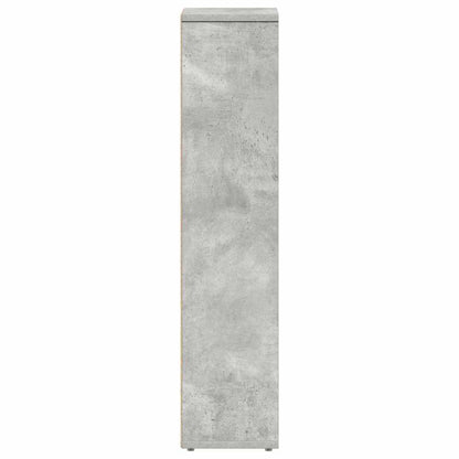 vidaXL Bathroom Cabinet with Roll Holder Concrete Grey 20.5x20x90 cm
