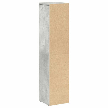 vidaXL Bathroom Cabinet with Roll Holder Concrete Grey 20.5x20x90 cm