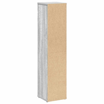 vidaXL Bathroom Cabinet with Roll Holder Grey Sonoma 20.5x20x90 cm