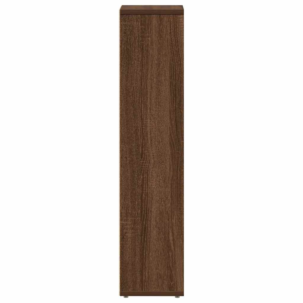 vidaXL Bathroom Cabinet with Roll Holder Brown Oak 20.5x20x90 cm