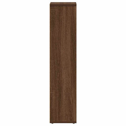 vidaXL Bathroom Cabinet with Roll Holder Brown Oak 20.5x20x90 cm