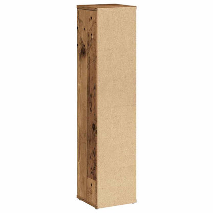 vidaXL Bathroom Cabinet with Roll Holder Old Wood 20.5x20x90 cm