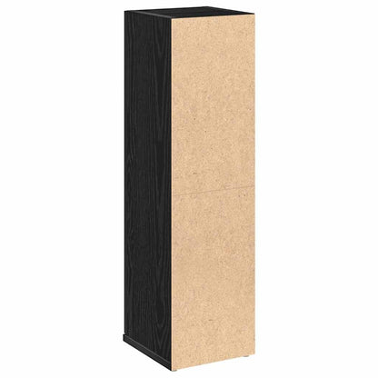 vidaXL Bathroom Cabinet with Roll Holder Black 20,5x22x72 cm