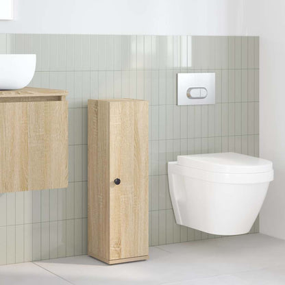 vidaXL Bathroom Cabinet with Roll Holder Sonoma Oak 20,5x22x72 cm