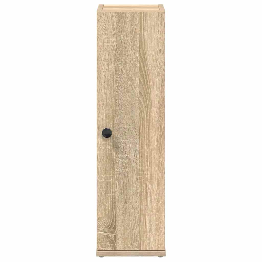 vidaXL Bathroom Cabinet with Roll Holder Sonoma Oak 20,5x22x72 cm