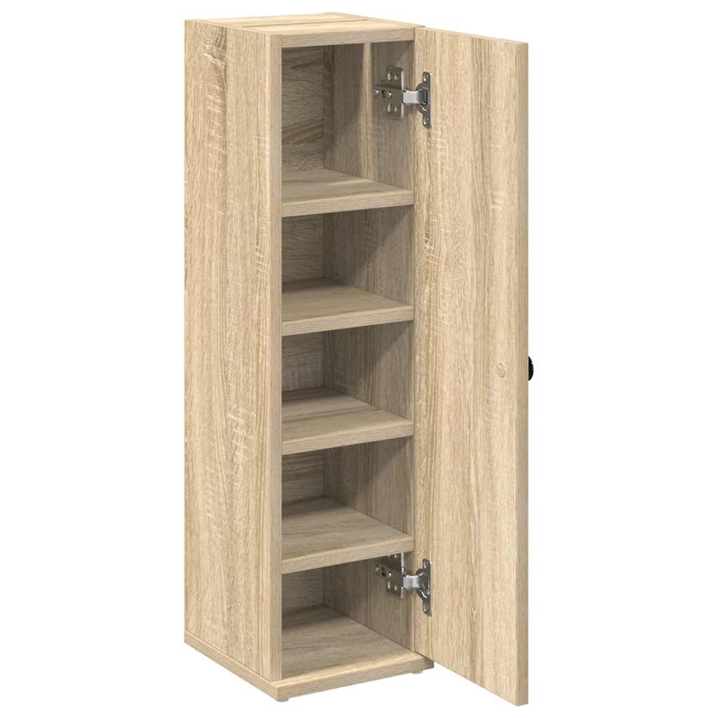 vidaXL Bathroom Cabinet with Roll Holder Sonoma Oak 20,5x22x72 cm