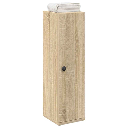 vidaXL Bathroom Cabinet with Roll Holder Sonoma Oak 20,5x22x72 cm