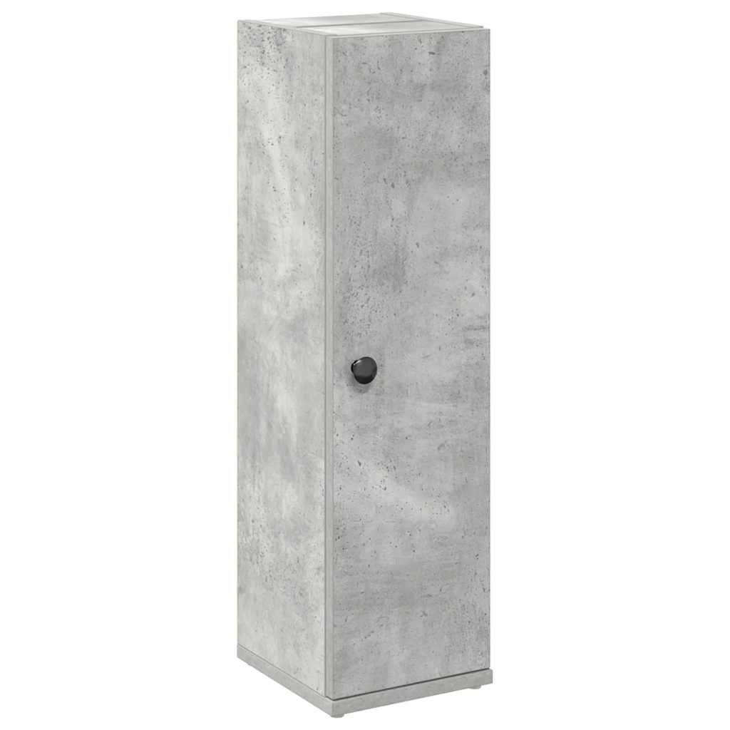 vidaXL Bathroom Cabinet with Roll Holder Concrete Grey 20,5x22x72 cm