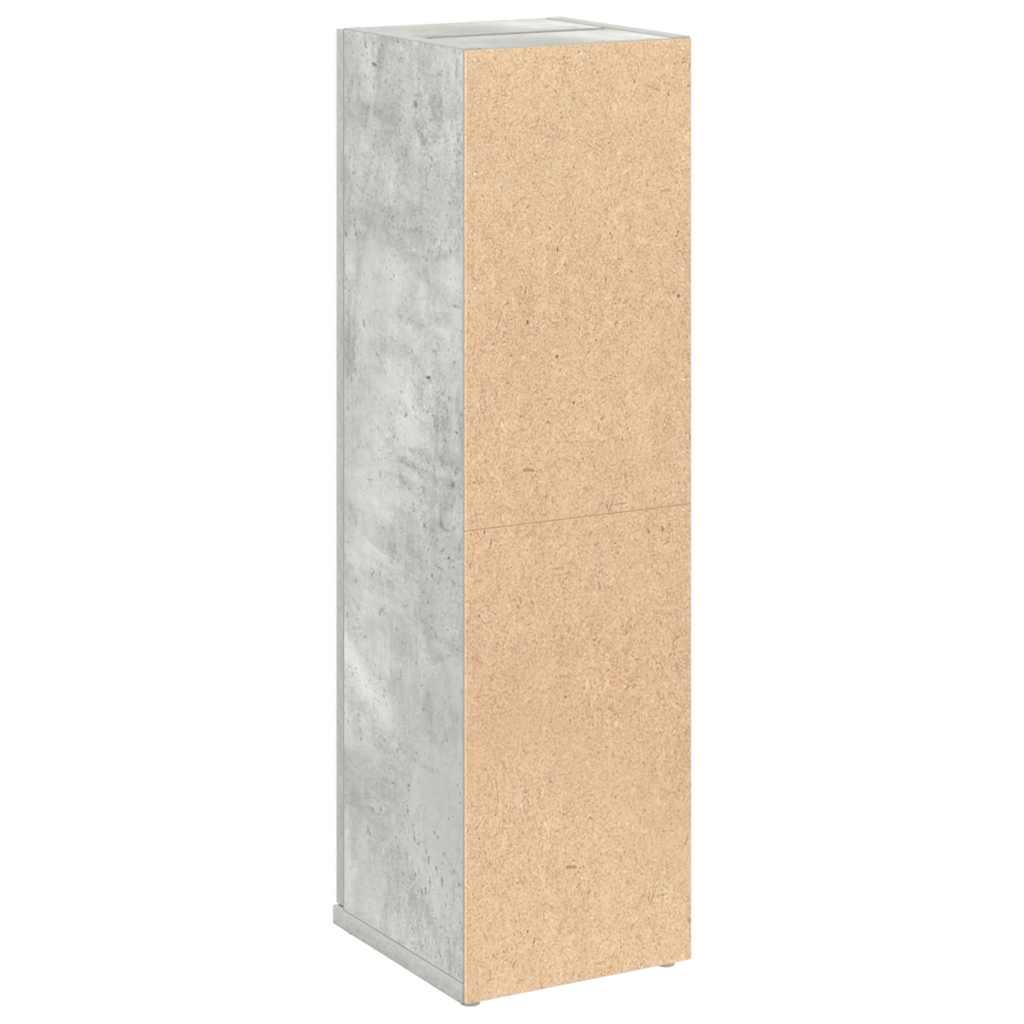 vidaXL Bathroom Cabinet with Roll Holder Concrete Grey 20.5x22x72 cm