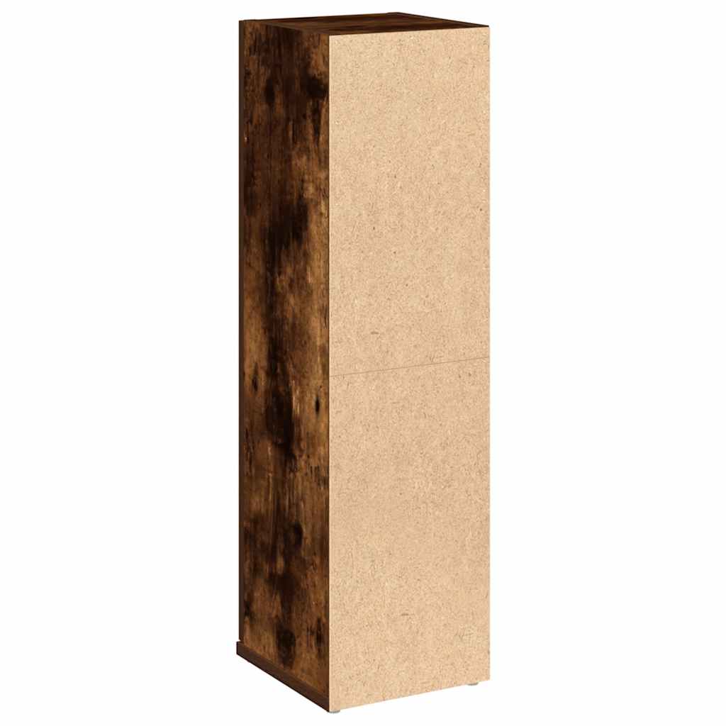 vidaXL Bathroom Cabinet with Roll Holder Smoked Oak 20,5x22x72 cm