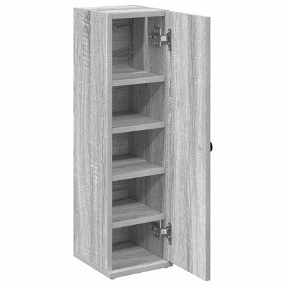 vidaXL Bathroom Cabinet with Roll Holder Grey Sonoma 20,5x22x72 cm