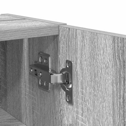 vidaXL Bathroom Cabinet with Roll Holder Grey Sonoma 20,5x22x72 cm