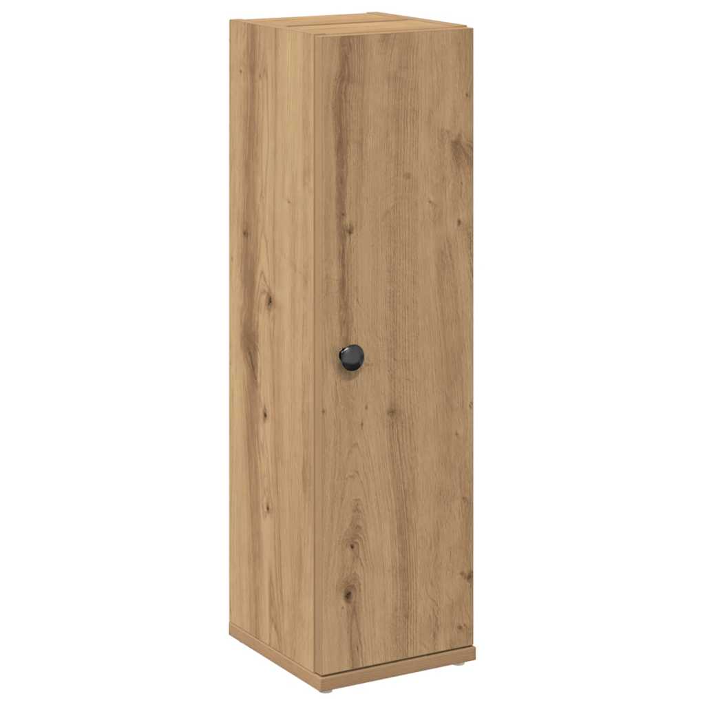 vidaXL Bathroom Cabinet with Roll Holder Artisan Oak 20.5x22x72 cm