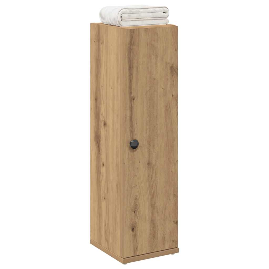 vidaXL Bathroom Cabinet with Roll Holder Artisan Oak 20,5x22x72 cm