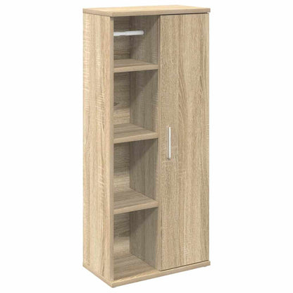 vidaXL Bathroom Cabinet with Roll Holder Sonoma Oak 39x22x90 cm