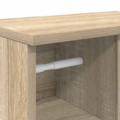 vidaXL Bathroom Cabinet with Roll Holder Sonoma Oak 39x22x90 cm