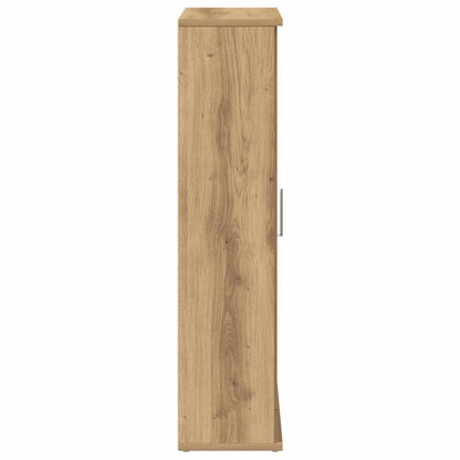 vidaXL Bathroom Cabinet with Roll Holder Artisan Oak 39x22x90 cm