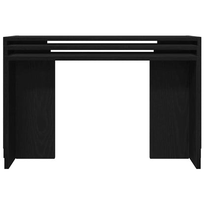 vidaXL Nesting Tables 3 pcs Black Engineered Wood