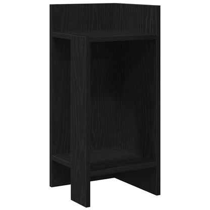 vidaXL Side Table with Shelf Black 25.5x27x60 cm
