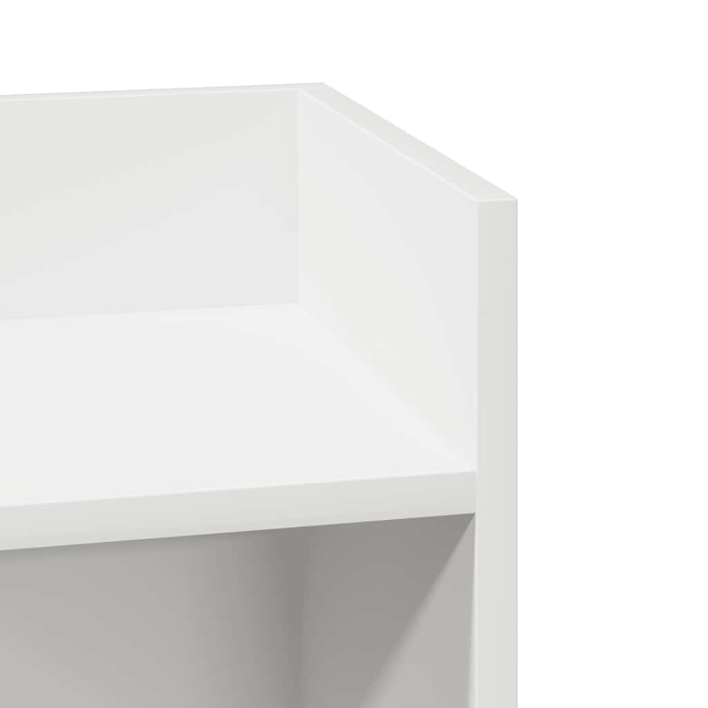 vidaXL Side Table with Shelf Black 25.5x27x60 cm