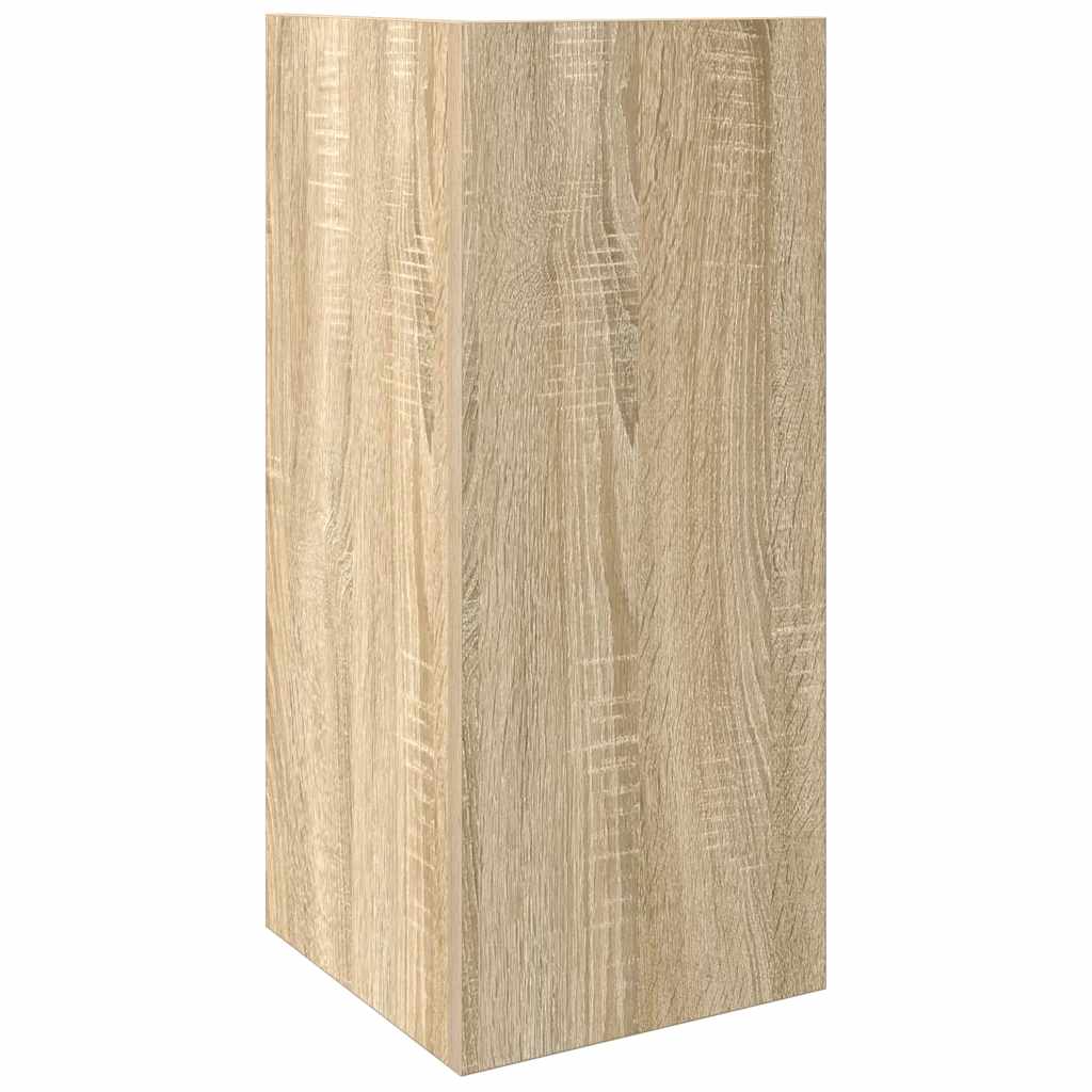 vidaXL Side Tables 2 pcs with Shelf Sonoma Oak 25.5x27x60 cm