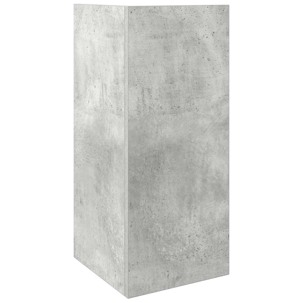 vidaXL Side Table with Shelf Concrete Grey 25.5x27x60 cm