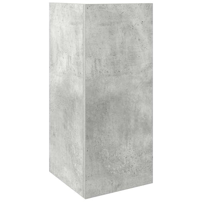 vidaXL Side Table with Shelf Concrete Grey 25.5x27x60 cm