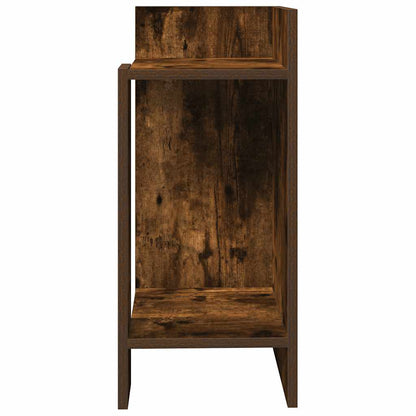 vidaXL Side Tables 2 pcs with Shelf Smoked Oak 25.5x27x60 cm