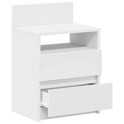 vidaXL Bedside Cabinets 2 pcs with 2 Drawers White 40x33x60 cm