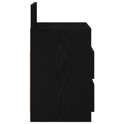 vidaXL Bedside Cabinets 2 pcs with 2 Drawers Black 40x33x60 cm