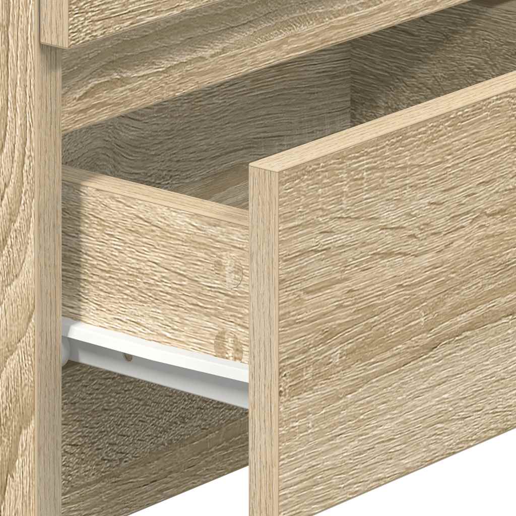 vidaXL Bedside Cabinets 2 pcs with 2 Drawers Sonoma Oak 40x33x60 cm