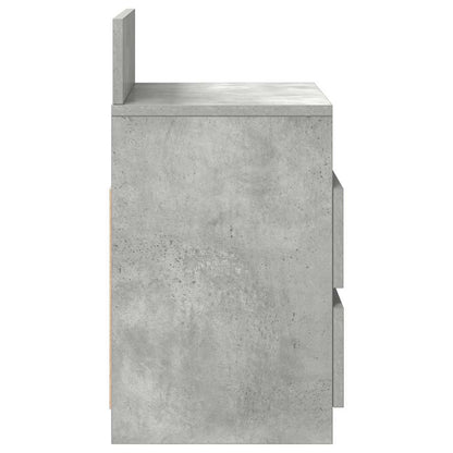 vidaXL Bedside Cabinets 2 pcs with 2 Drawers Concrete Grey 40x33x60 cm