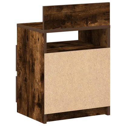 vidaXL Bedside Cabinets 2 pcs with 2 Drawers Smoked Oak 40x33x60 cm